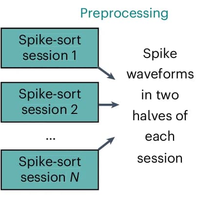 Open access visualization of Workflow, Flowchart, Spike Sorting, Recording Session, Spike Waveform