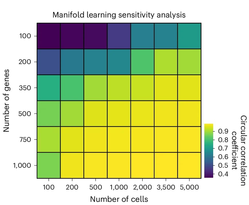 Open access visualization of Heatmap, Circular Correlation Coefficient, Cell, Gene, Phase