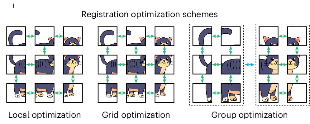 Open access visualization of Workflow, Illustration, Registration, Tiles, Groups