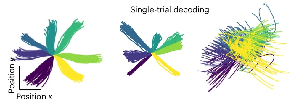 Open access visualization of Line Plot, Hand Trajectories, Latent Representations, Linear Decoding