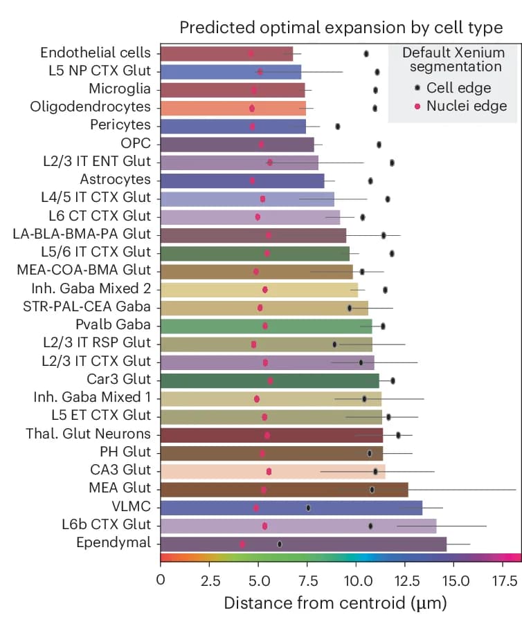 Open access visualization of Bar Plot, Error Bars, Nuclei, Cell Types, Confidence Intervals