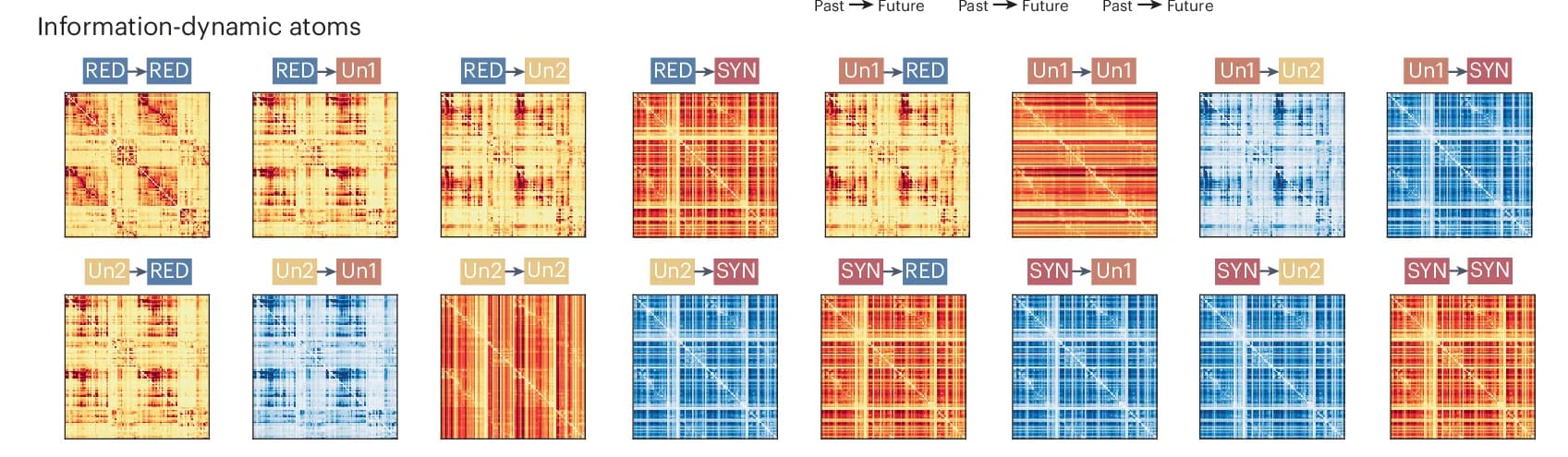 Open access visualization of Heatmap, Information-Dynamic Atoms, Information Flow, Patterns
