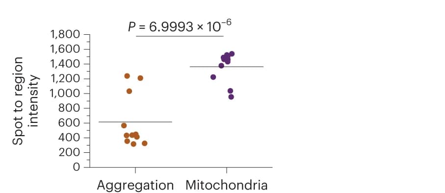 Open access visualization of Scatter Plot, Error Bars, Lysosomes, Mitochondria, Mitochondrial toxicity