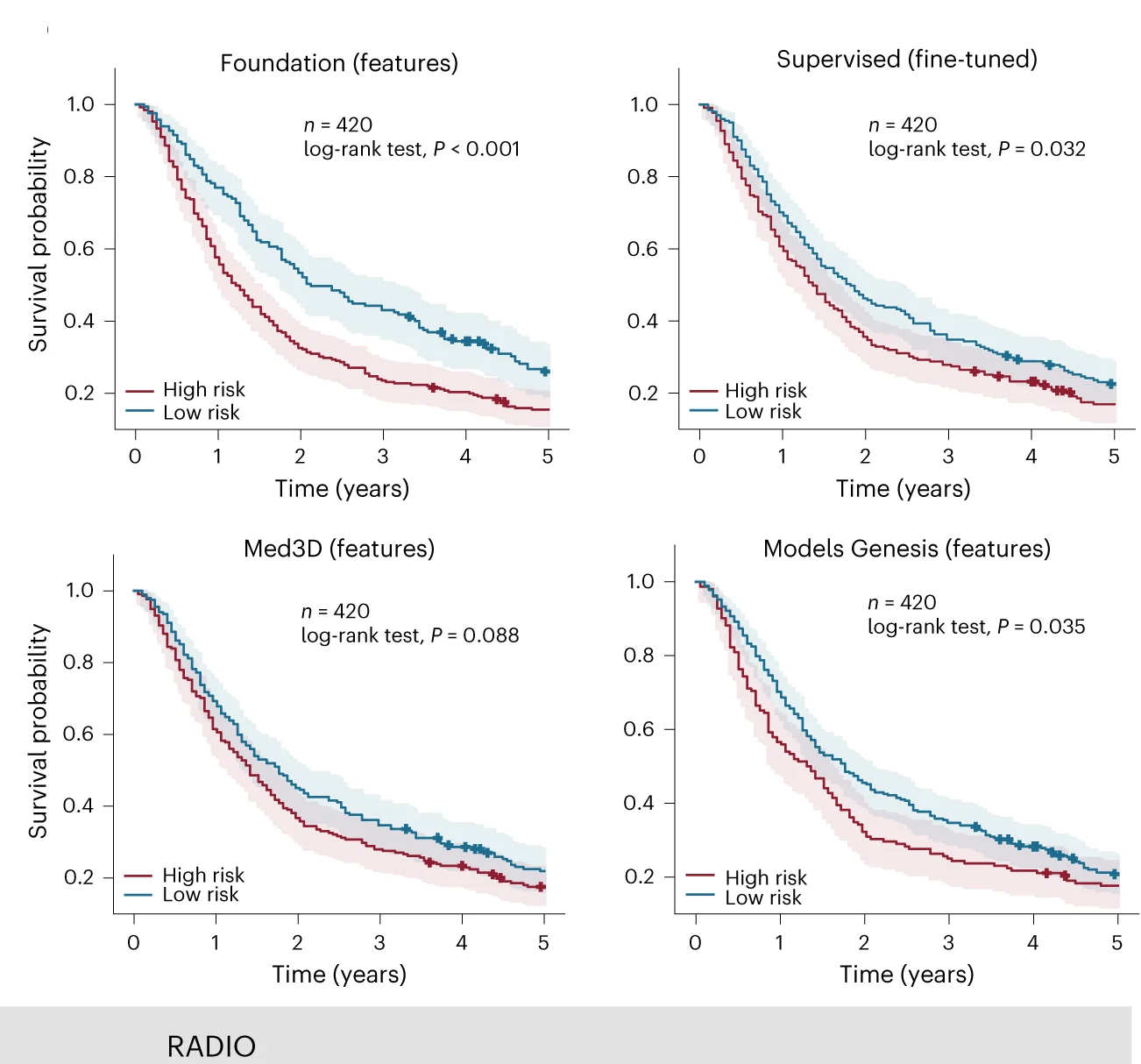 Open access visualization of Survival Curve, Error Bars, Kaplan-Meier Curves, Model Predictions, LUNG1