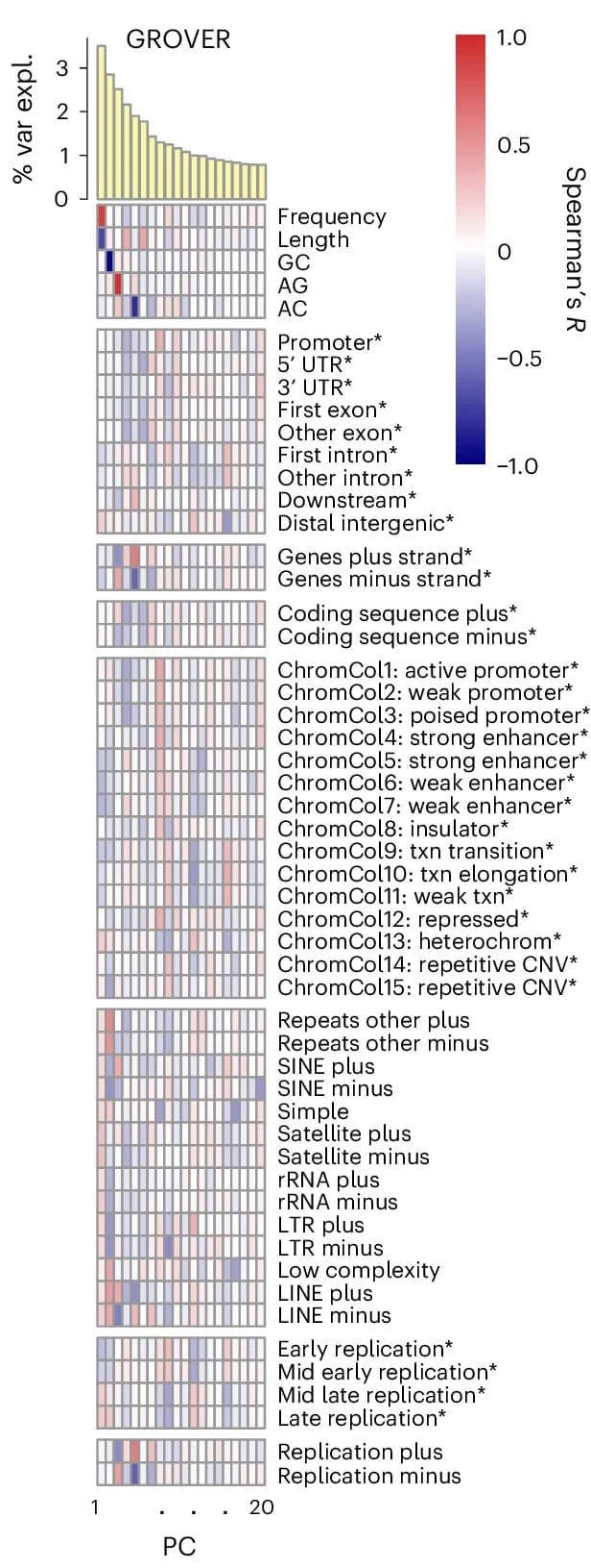 Open access visualization of Heatmap, Bar Plot, Correlation, Vocabulary Characteristics, Genome Biology Annotation