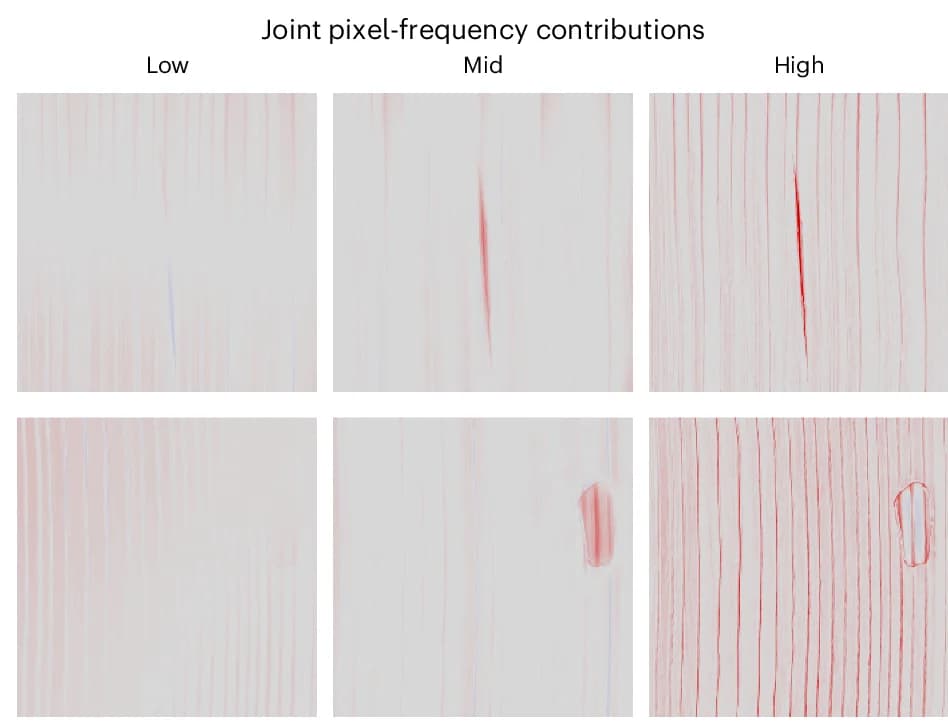 Open access visualization of Heatmap, Pixel-wise Contributions, Frequency Band