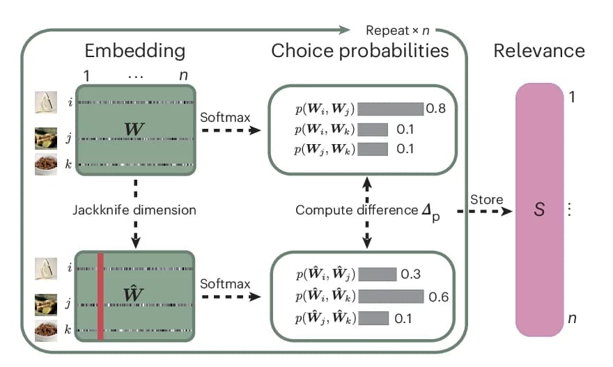 Open access visualization of Workflow, Bar Plot, Softmax Probability, Representational Embedding, Relevance Score