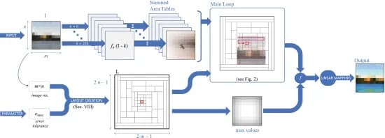 Open access visualization of Workflow, Flowchart, Illustration, FACE algorithm, Input Image