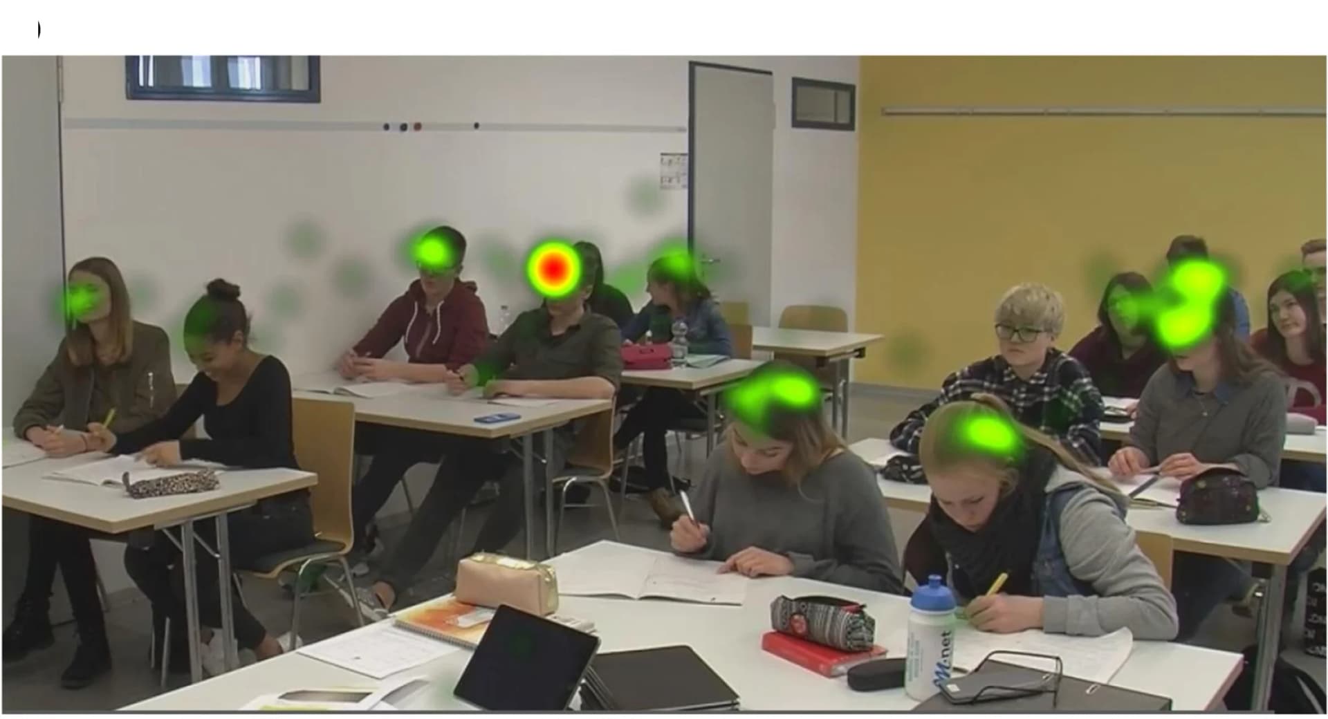 Open access visualization of Photo, Heat Maps, Classroom Goals, Student-Specific Goals, Fixations