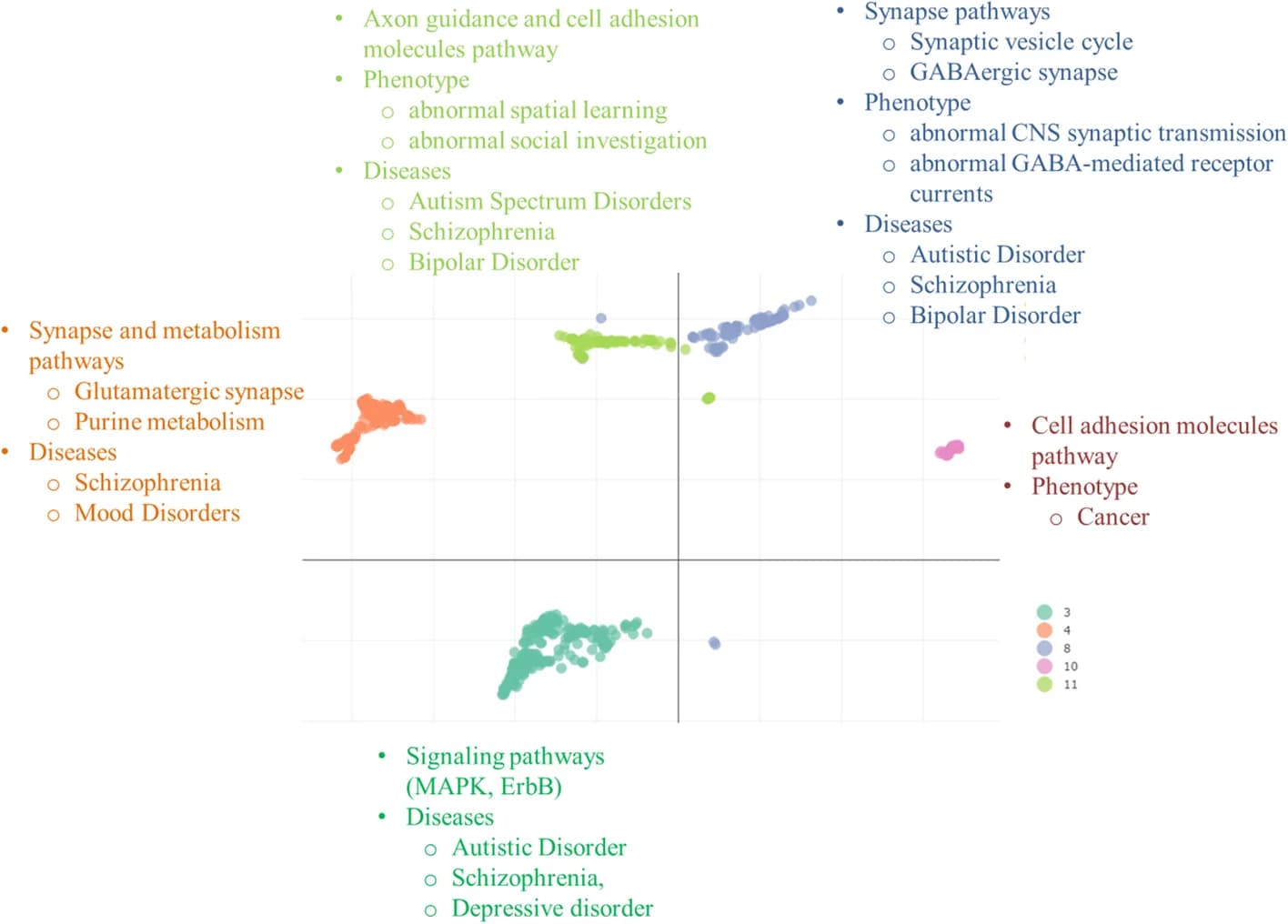 Open access visualization of Scatter Plot, UMAP, PCA, ASD Related Pathways, Phenotypic Terms
