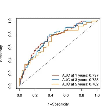 Open access visualization of Line Plot, ROC Curves, Calibration Curves, External Validation Cohort