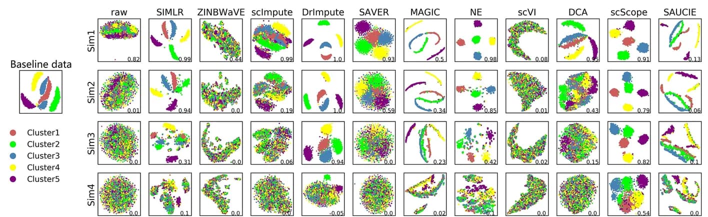 Open access visualization of Scatter Plot, UMAP, PCA, Baseline Dataset, Simulated Datasets