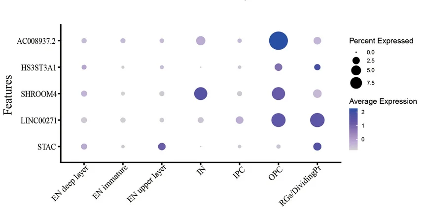 Open access visualization of Bubble Plot, Dotplot, Gene Expression, GLP, Unique Genes