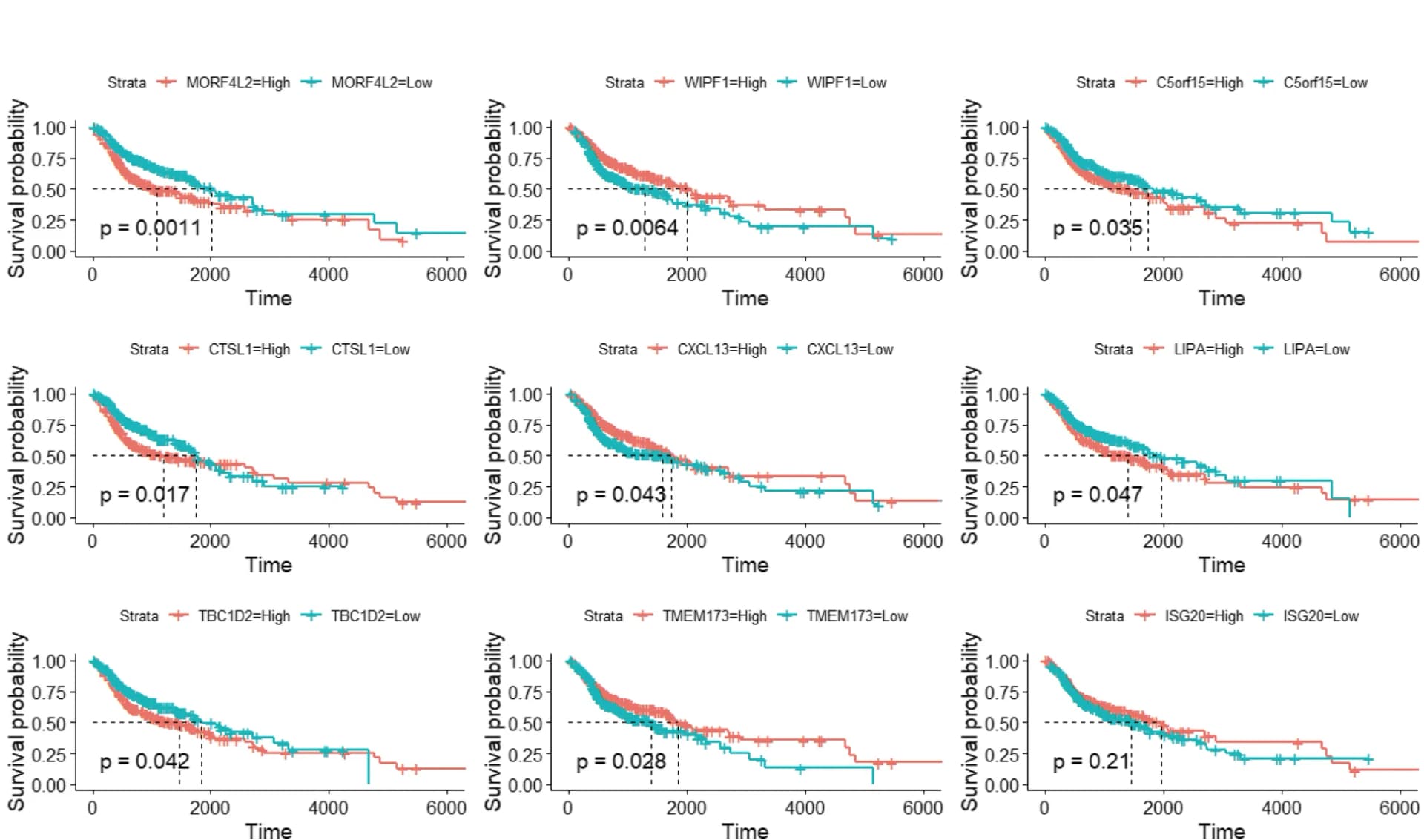 Open access visualization of Survival Curve, Kaplan-Meier survival curves