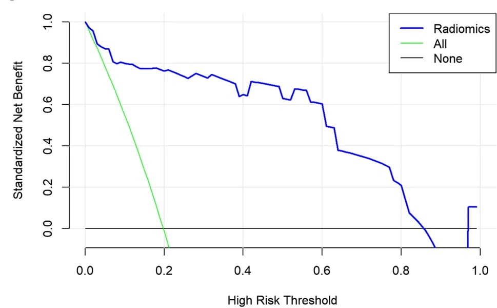 Open access visualization of Line Plot, Line Step, Decision Curve Analysis, DWI, Validation Group
