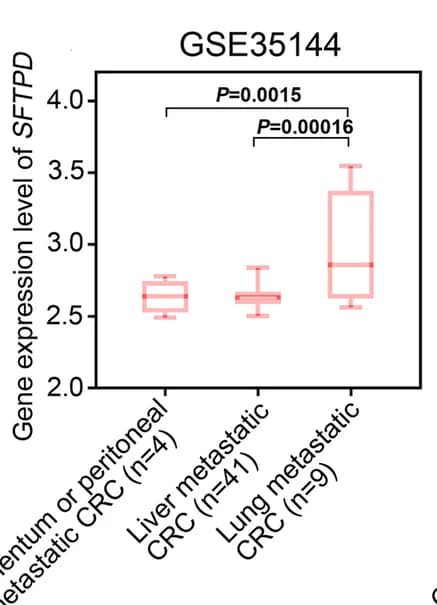 Open access visualization of Box Plot, Transcriptional Levels, CLU, SFTPD, CCL18