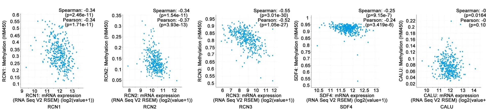 Open access visualization of Scatter Plot, Gene Expression, DNA Methylation, CRC, CREC Family