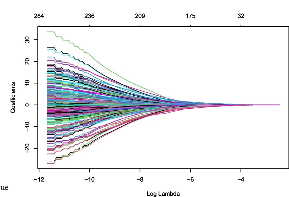 Open access visualization of Line Plot, Line Step, LASSO Coefficient Profiles, EMT-Related Genes, Prognostic Genes