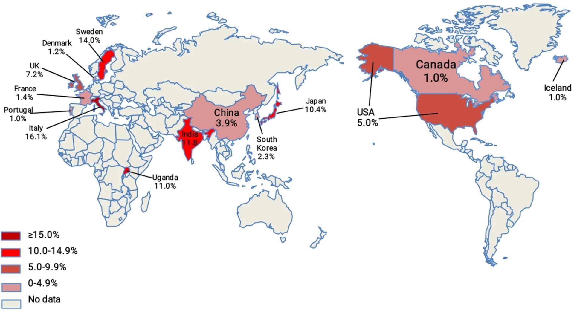 Open access visualization of Geo Map, ARLD Prevalence, Global Map, Geographic Distribution