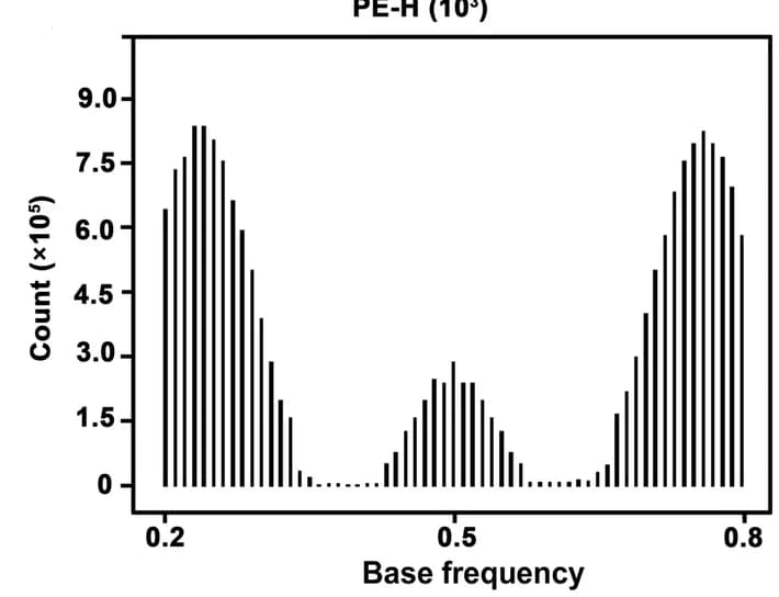 Open access visualization of Histogram, Base Frequencies, Variable Sites, nQuire, Autotetraploid