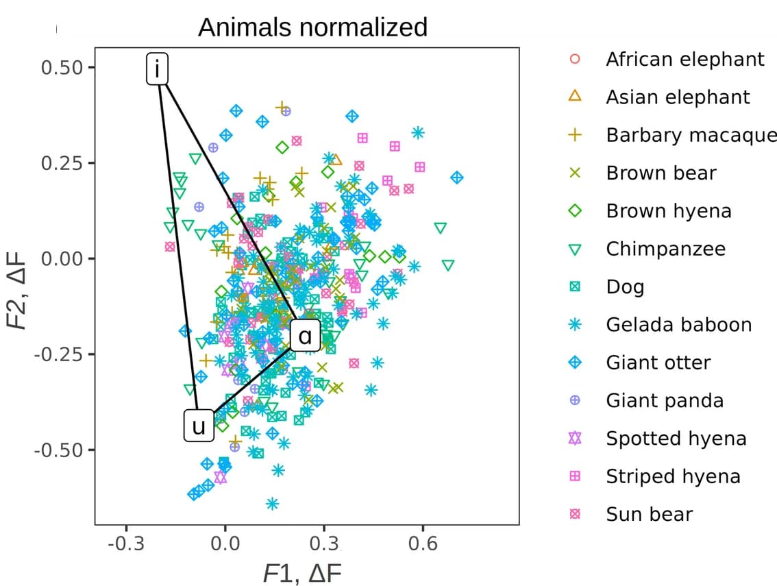 Open access visualization of Scatter Plot, Line Plot, Normalization, Vowel Space, Human Vowels