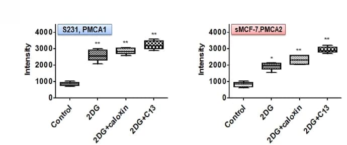 Open access visualization of Box Plot, S-231, S-MCF-7, Image analysis, Immunostaining