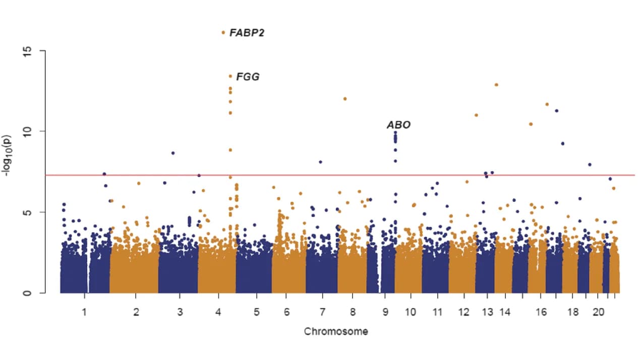 Open access visualization of Manhattan Plot, Scatter Plot, GWAS, Meta-Analysis, VTE