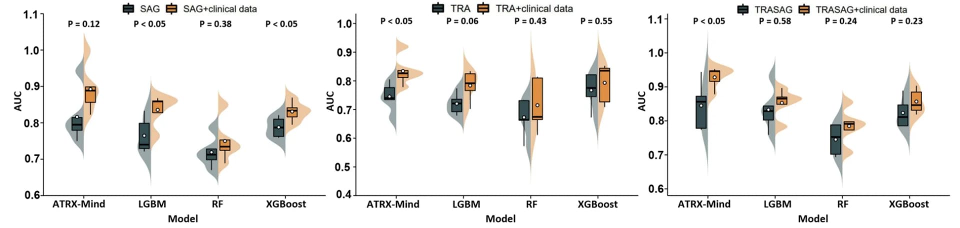 Open access visualization of Box Plot, Violin Plot, Raincloud Plot, ATRX-Mind, Machine Learning Models