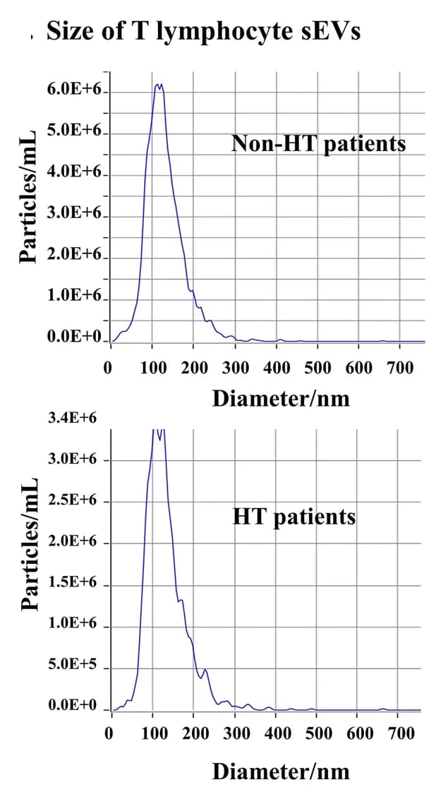Open access visualization of Line Plot, T Lymphocyte-Derived sEVs, NTA, TEM, WB