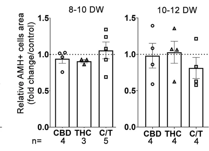 Open access visualization of Bar Plot, Error Bars, Scatter Plot, AMH, CBD