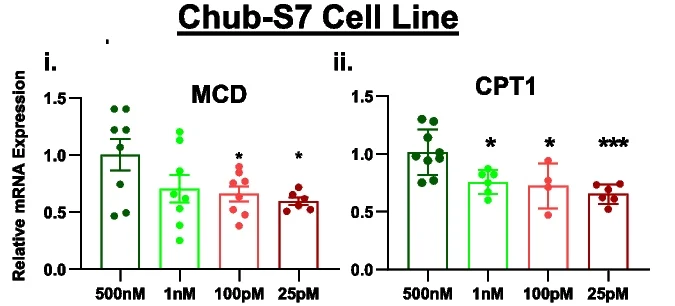 Open access visualization of Bar Plot, Error Bars, Scatter Plot, Gene Expression, FA -oxidation