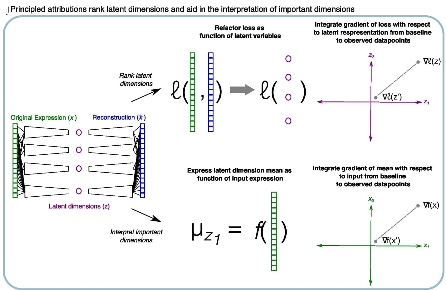 Open access visualization of Workflow, Illustration, Attribution Methods, Latent Dimensions, Autoencoder Models