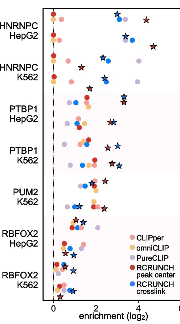 Open access visualization of Scatter Plot, eCLIP data, RBPs, Sequence motifs, CLIP peaks