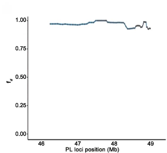 Open access visualization of Line Plot, f d Value, SNPs, Window-based Analysis