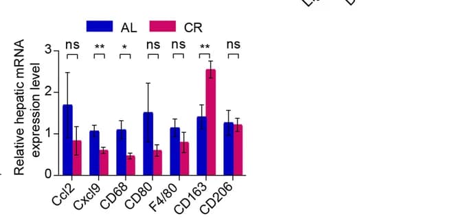 Open access visualization of Bar Plot, Error Bars, Clustered, mRNA Expression, Adipose Browning