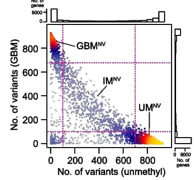 Open access visualization of Scatter Plot, Histogram, Natural Variants, Methylation Status, Genes