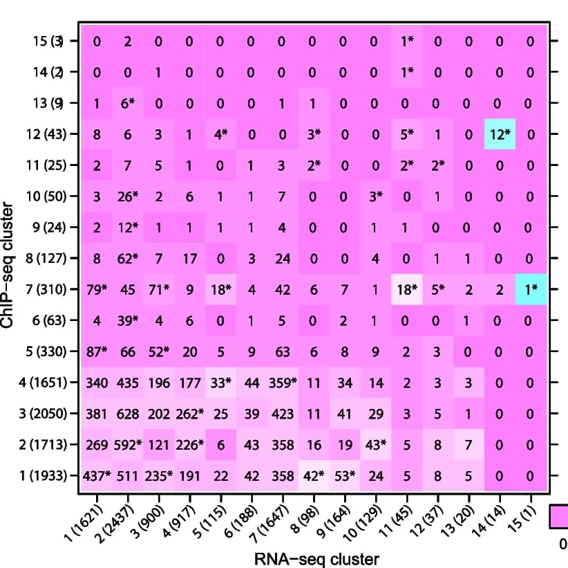 Open access visualization of Heatmap, Heat Map, Gene Overlap, Rclusters, Cclusters