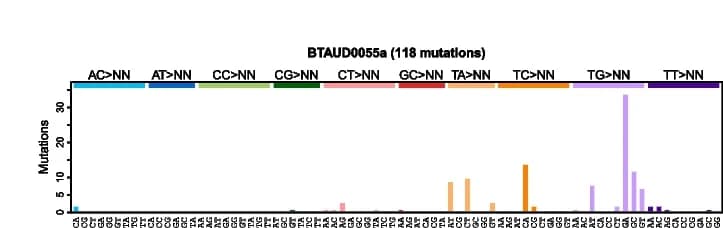 Open access visualization of Bar Plot, Doublet Substitution Spectrum