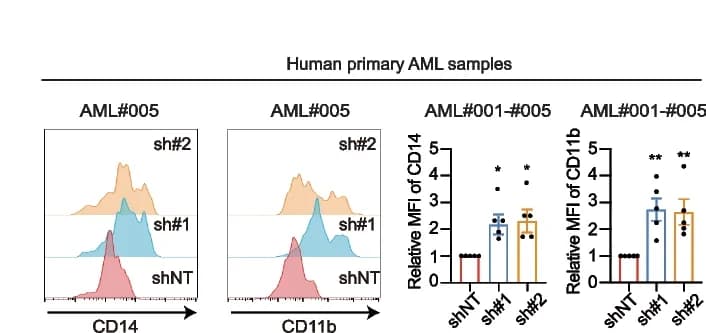 Open access visualization of Density Plot, Bar Plot, Error Bars, Flow Cytometry, Myeloid Differentiation