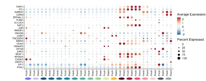 Open access visualization of Bubble Plot, Heatmap, Dotplot, Sampling-Time DEGs, Fresh Samples