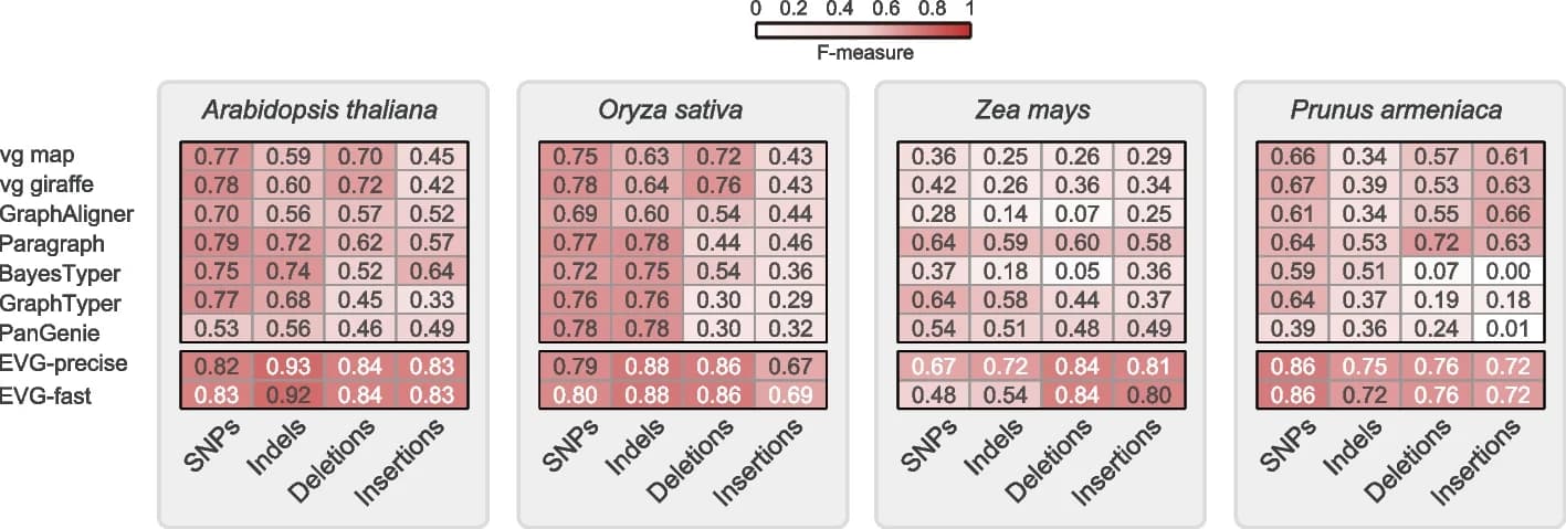 Open access visualization of Heatmap, Genotyping Performance, Graph-Based Methods, Short-Read Data, Plant Genome