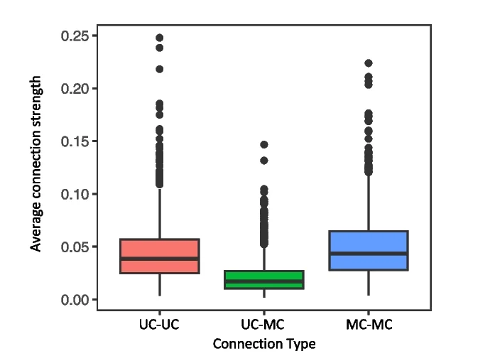 Open access visualization of Box Plot, Edge Weights, Unicellular Genes, Multicellular Genes, UC-UC