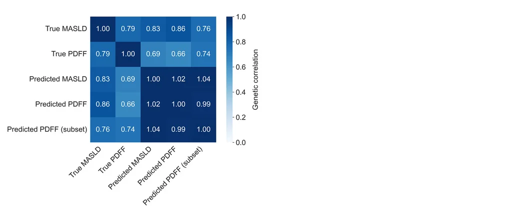 Open access visualization of Heatmap, Genetic Correlations, True Phenotypes, Predicted Phenotypes, UK Biobank