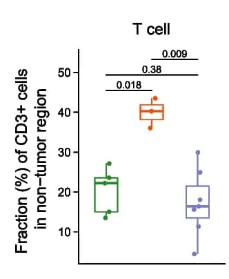 Open access visualization of Box Plot, Scatter Plot, T Cells, NK Cells, B Cells