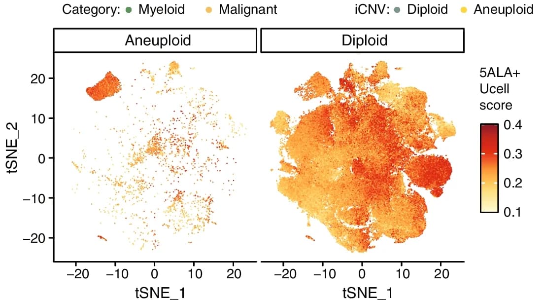 Open access visualization of Scatter Plot, UMAP, PCA, tSNE Plot, Myeloid-like Aneuploid Cells