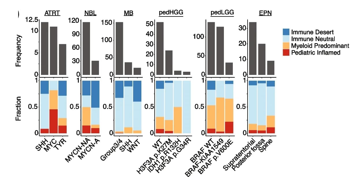 Open access visualization of Bar Plot, Stacked Bar Plot, Barplots, Tumour Subtypes, Immune Clusters