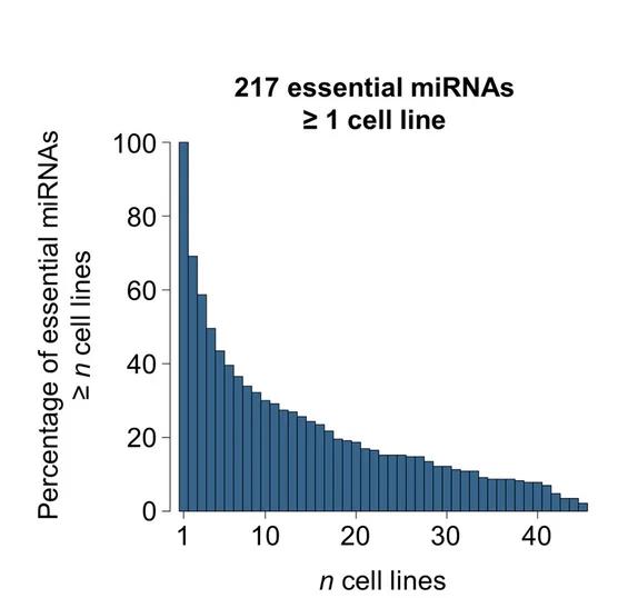 Open access visualization of Bar Plot, Fitness miRNAs, Cell Lines, BAGEL2, MAGeCK RRA