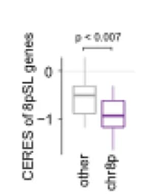 Open access visualization of Box Plot, Fitness Effects, 8pSL, Genes, chr8p