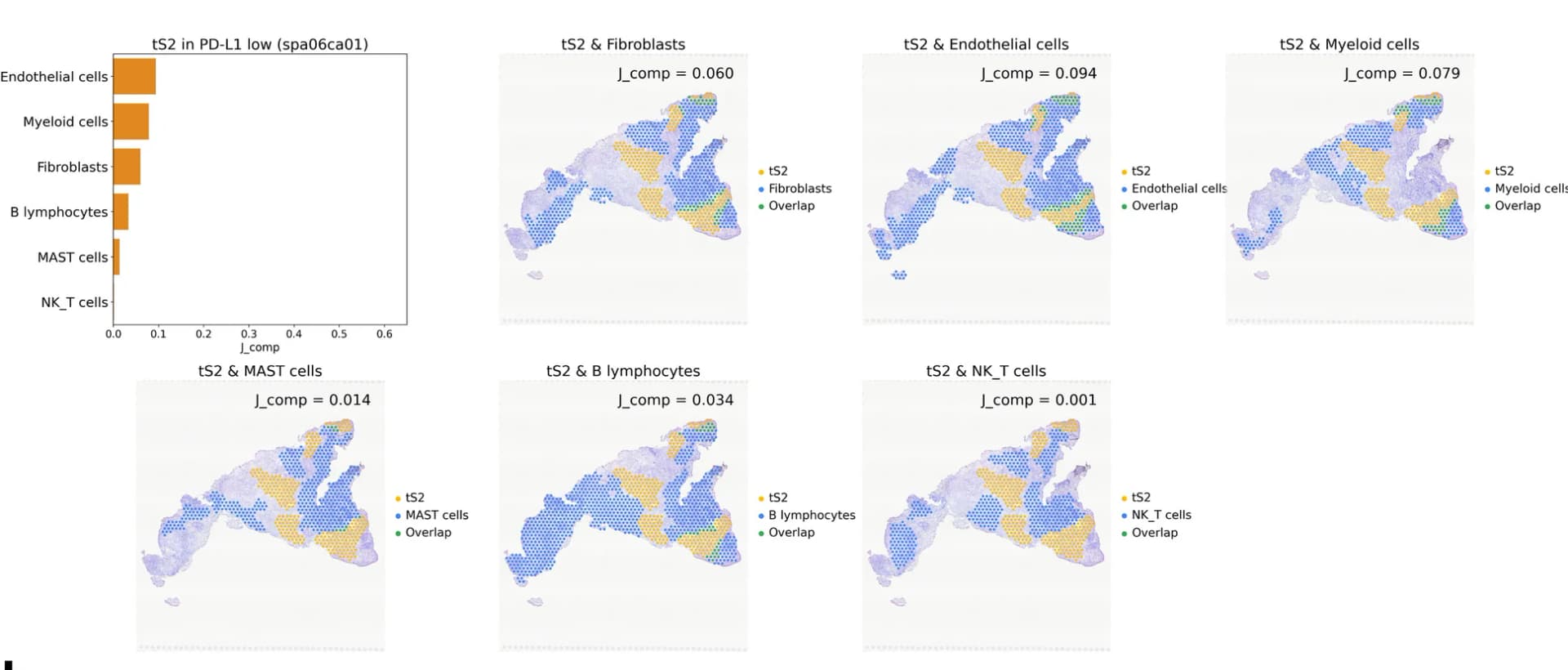 Open access visualization of Bar Plot, Photo, Tumor Cells, Fibroblasts, Endothelial Cells