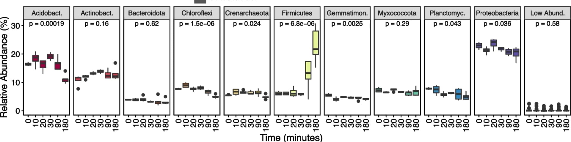 Open access visualization of Box Plot, Scatter Plot, Boxplots, 16S rRNA gene, Archaeal/Bacterial